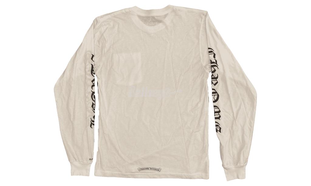 Chrome Hearts Neck Logo Letters White/Black Longsleeve T-Shirt商品第2张图片规格展示