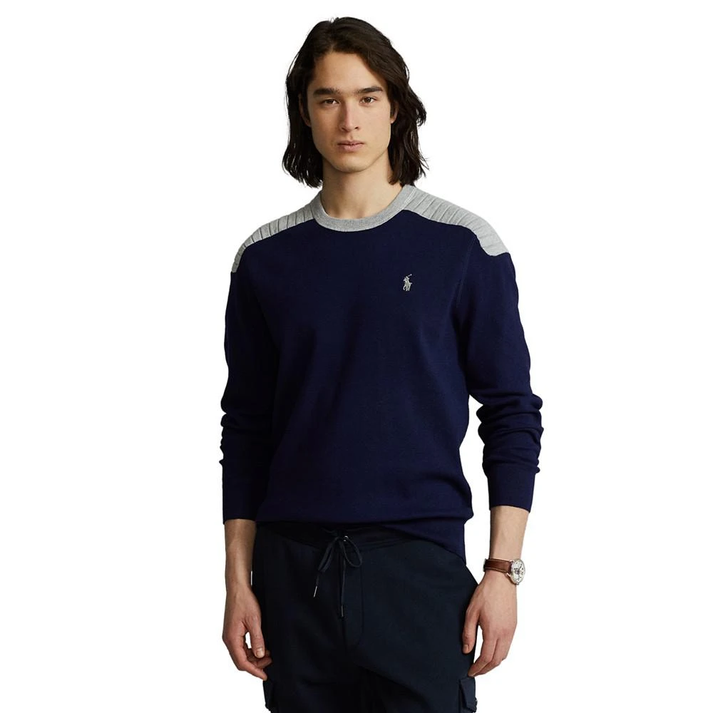 商品Ralph Lauren|Men's Cotton-Blend Crewneck Sweater,价格¥390,第1张图片