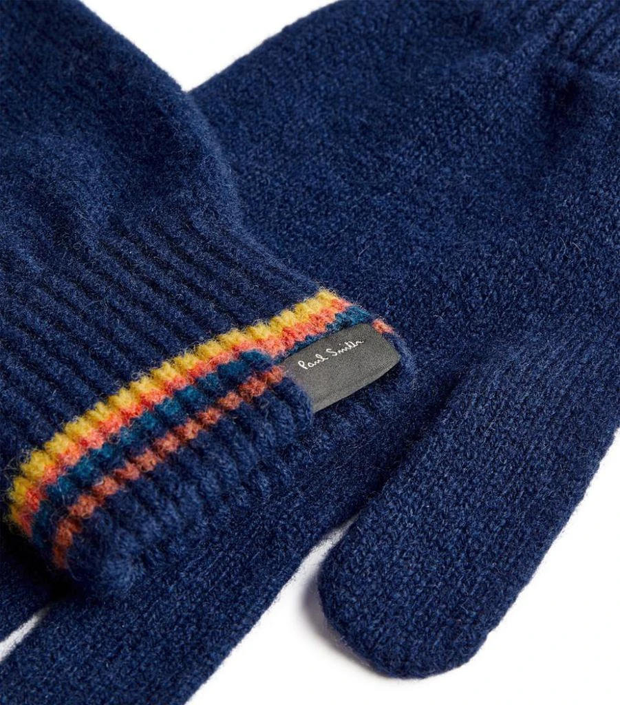 商品Paul Smith|Striped-Detail Gloves,价格¥401,第2张图片详细描述