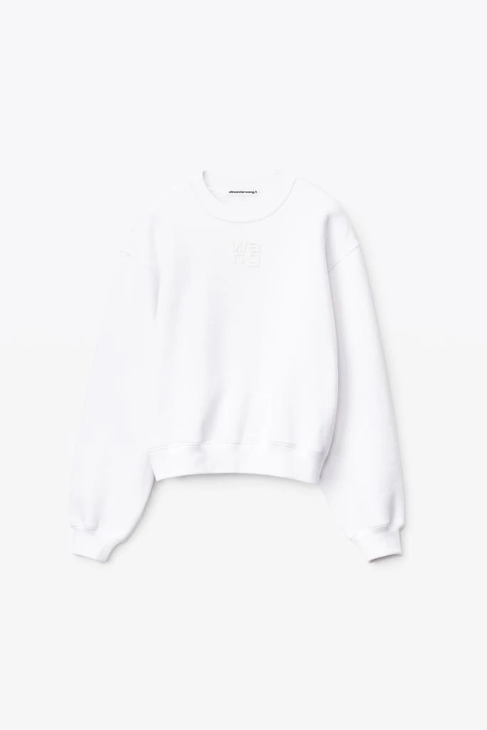 商品Alexander Wang|PUFF LOGO SWEATSHIRT IN STRUCTURED TERRY,价格¥2254,第3张图片详细描述