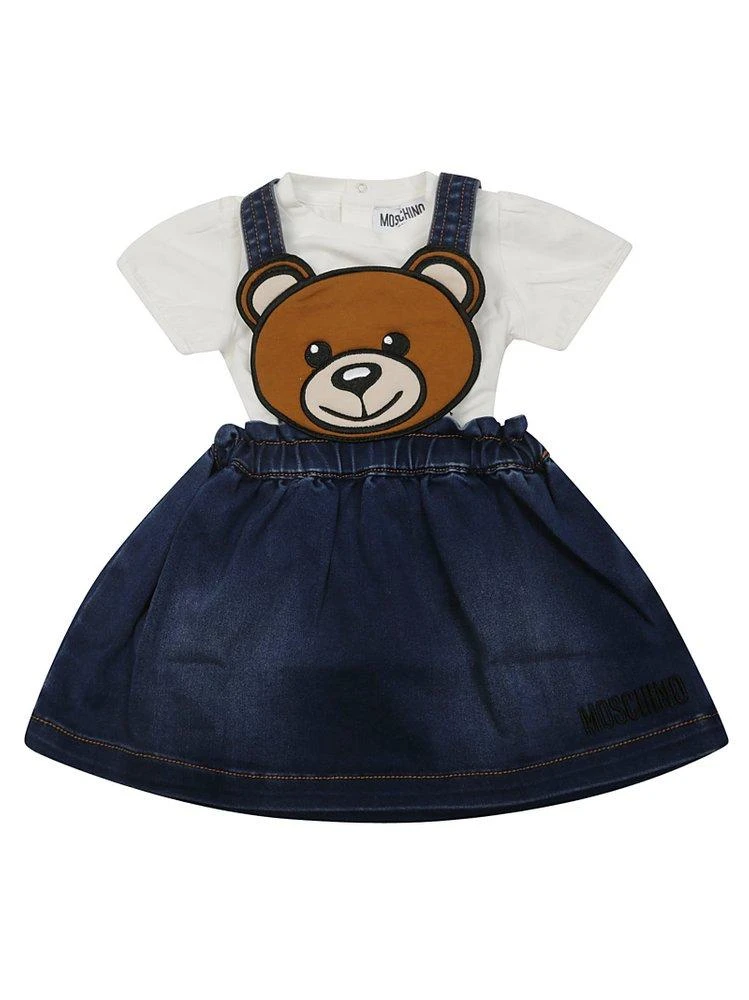 商品Moschino|Moschino Kids Teddy Bear Logo-Embroidered Skirt Set,价格¥684,第1张图片