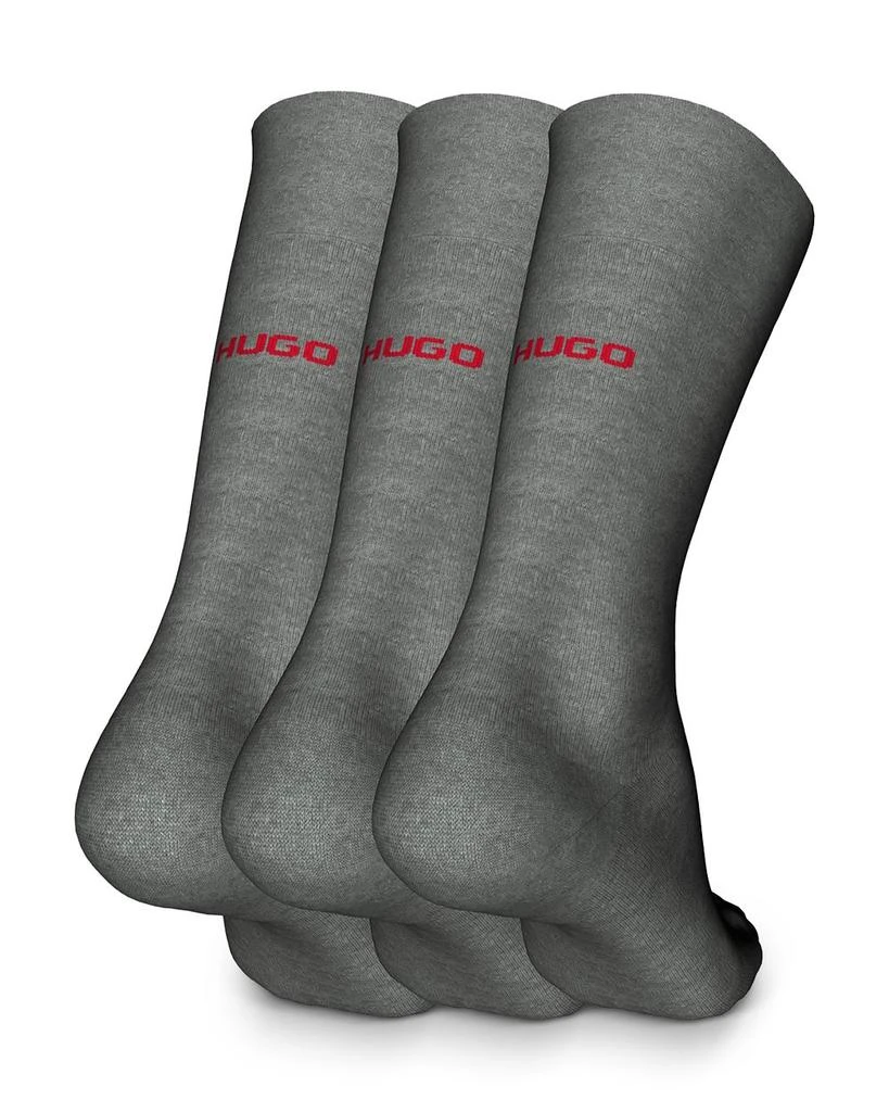 商品Hugo Boss|Cotton Blend Logo Dress Socks, Pack of 3,价格¥167,第1张图片详细描述