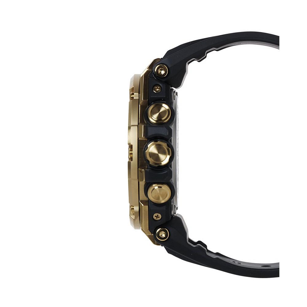 商品G-Shock|Men's Gold-Tone and Black Resin Strap Watch 53.8mm GSTB100GB1A9,价格¥3126,第4张图片详细描述