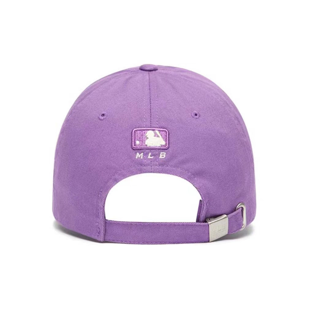 【享贝家】MLB LOGO 白LA刺绣棒球帽 紫色 男女同款 3ACP7701NK0017-07PPN商品第4张图片规格展示