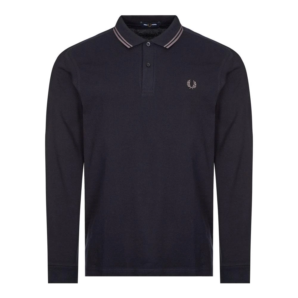 商品Fred Perry|Fred Perry Twin Tipped Polo Shirt - Navy / Gunmetal,价格¥434,第1张图片