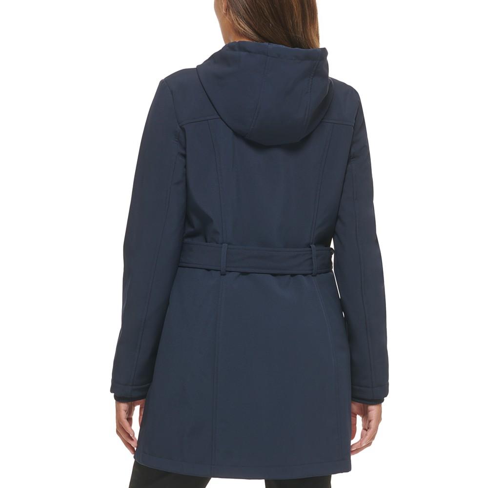 Women's Hooded Belted Raincoat商品第2张图片规格展示