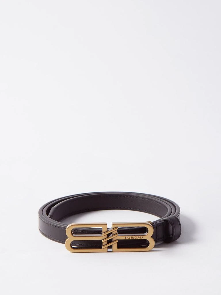 商品Balenciaga|BB leather belt,价格¥3242,第1张图片