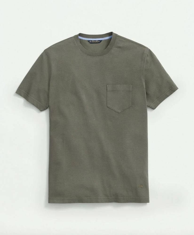 商品Brooks Brothers|Washed Supima® Cotton Pocket Crewneck T-Shirt,价格¥166,第1张图片