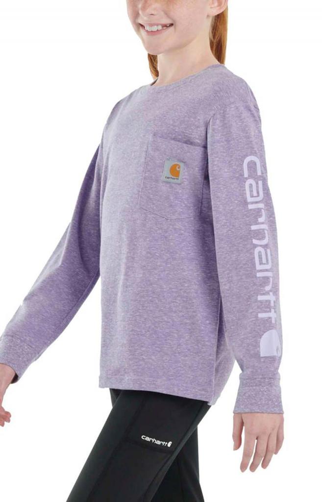 (CA9888) Long-Sleeve Graphic Pocket Shirt - Violet Indigo商品第2张图片规格展示