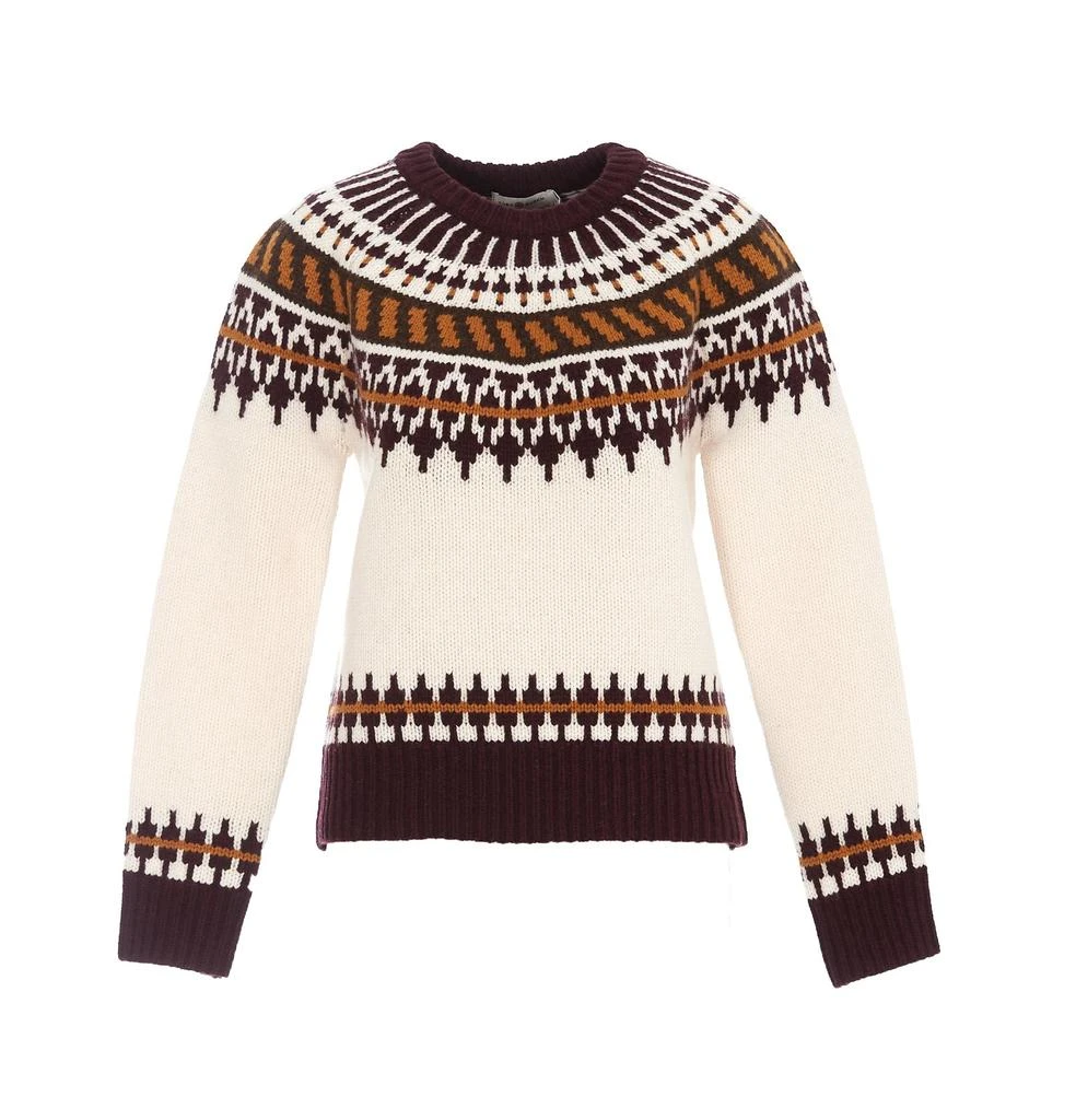 商品Tory Burch|Tory Burch Fair Isle Pattern Jacquard Jumper,价格¥3086,第1张图片