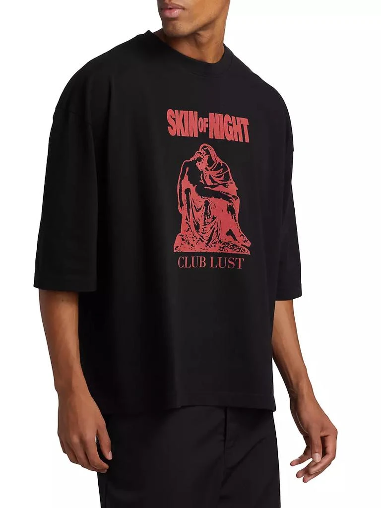 商品Willy Chavarria|Skin Of Night Buffalo Oversized T-Shirt,价格¥1201,第4张图片详细描述