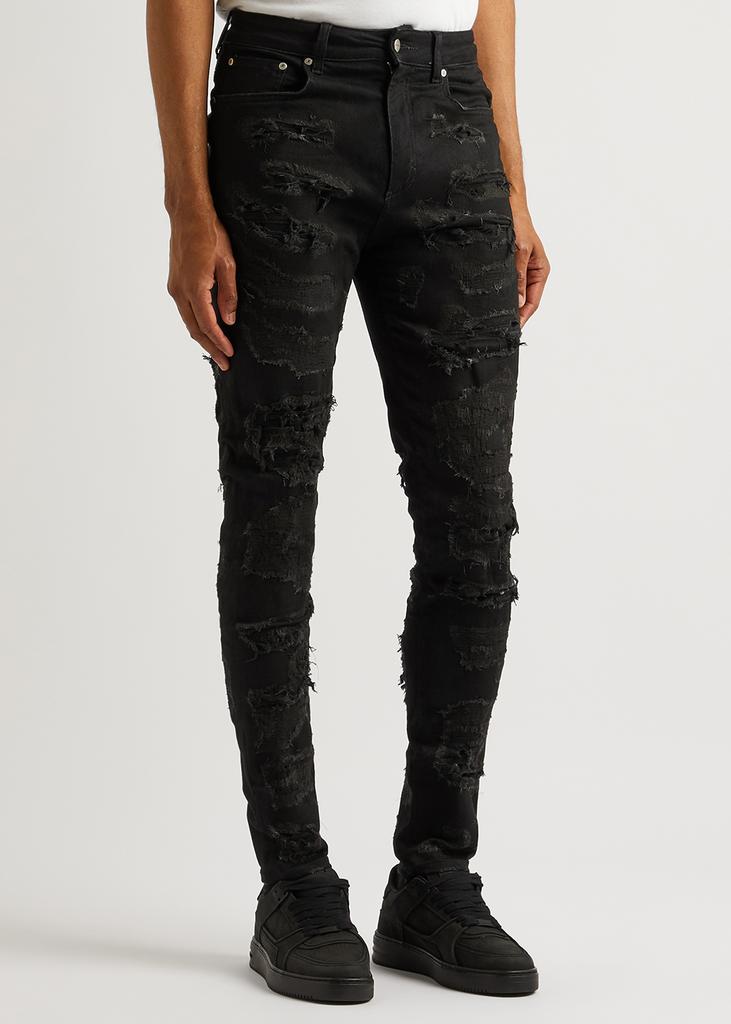 Distressed skinny jeans商品第2张图片规格展示