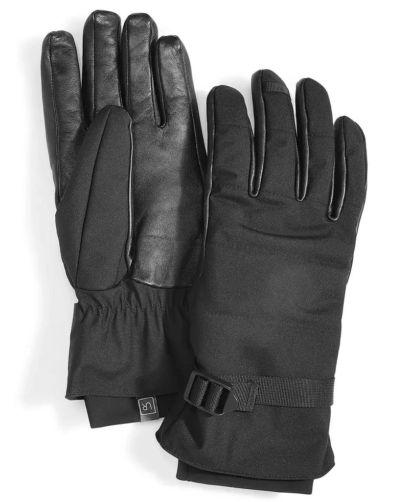 商品UR Gloves|Men's Waterproof Belted Puffer Gloves with Faux-Fur Lining,价格¥367,第1张图片