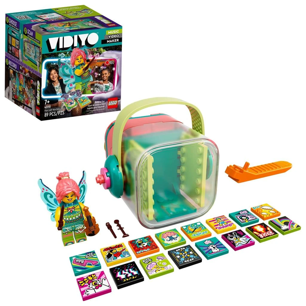 商品LEGO|LEGO VIDIYO Folk Fairy Beatbox 43110 Building Kit Toy; Inspire Kids to Direct and Star in Their Own Music Videos; New 2021 (89 Pieces),价格¥150,第1张图片