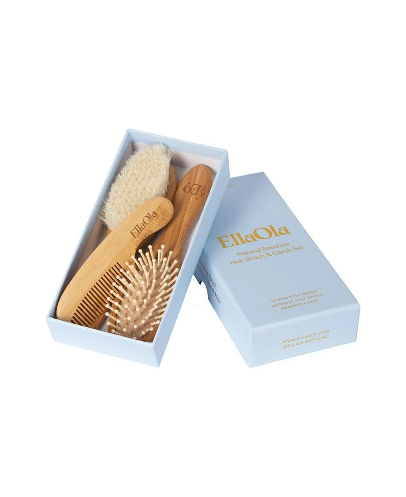 商品EllaOla|Bamboo Brush & Comb Set (3 Pieces) - Baby,价格¥179,第1张图片