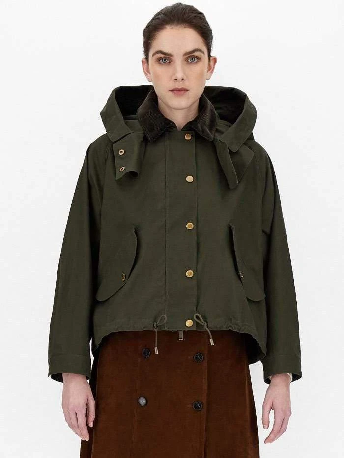 商品Weekend Max Mara|Weekend Max Mara SANDALO Parka Waxed Jacket 50260219 001,价格¥4515,第1张图片