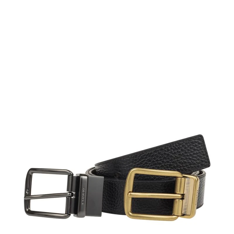 商品Coach|香港直发COACH 男士均码盒装腰带黑色,价格¥1458,第5张图片详细描述
