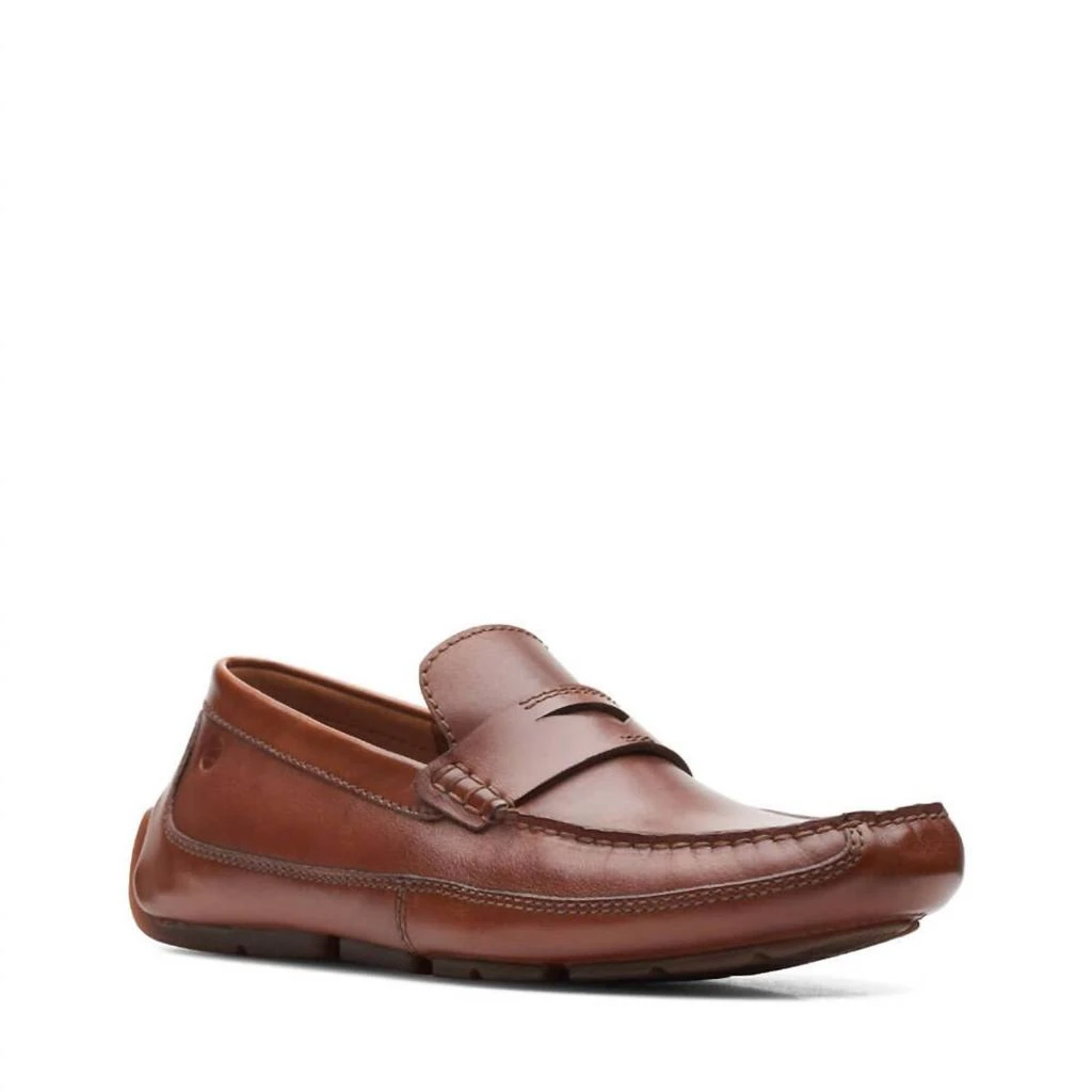 商品Clarks|Men's Markman Way Shoe In Dark Tan Leather,价格¥500,第1张图片