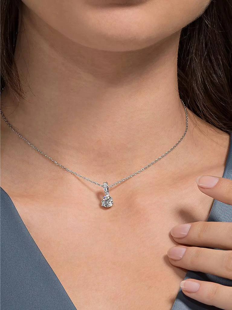 商品Swarovski|Stilla Swarovski Crystal Rhodium-Plated Pendant Necklace,价格¥886,第4张图片详细描述