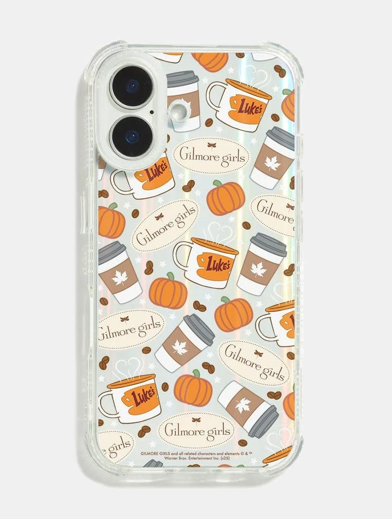 商品Skinnydip London|Gilmore Girls x Skinnydip Coffee Pattern Shock iPhone Case,价格¥270,第1张图片