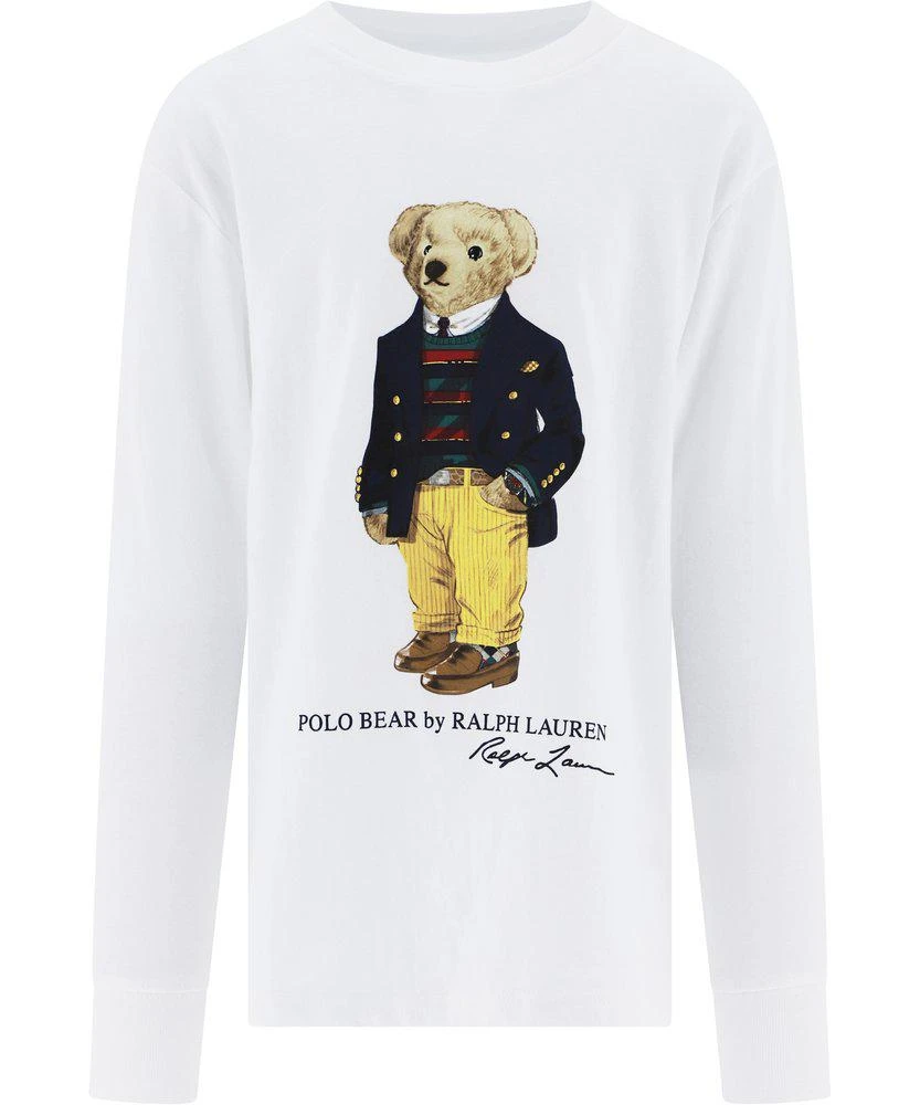 商品Ralph Lauren|Ralph Lauren Kids Polo Bear Print Long-Sleeve T-Shirt,价格¥229,第1张图片