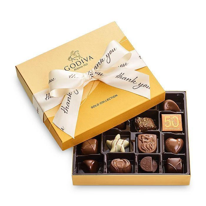 商品Godiva|Thank You Gold Gift Box, 19粒装,价格¥239,第3张图片详细描述