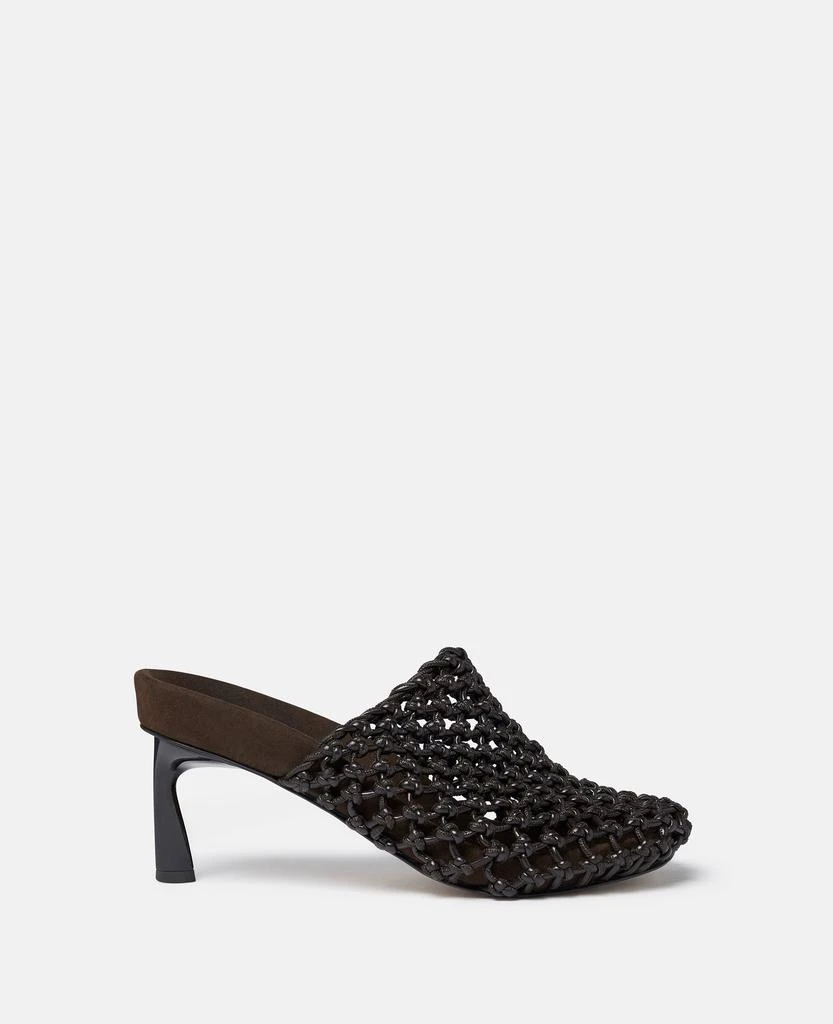 商品Stella McCartney|Stella McCartney - Terra Recycled Knotted Net Mules, Woman, Cocoa brown, Size: 39,价格¥9169,第1张图片