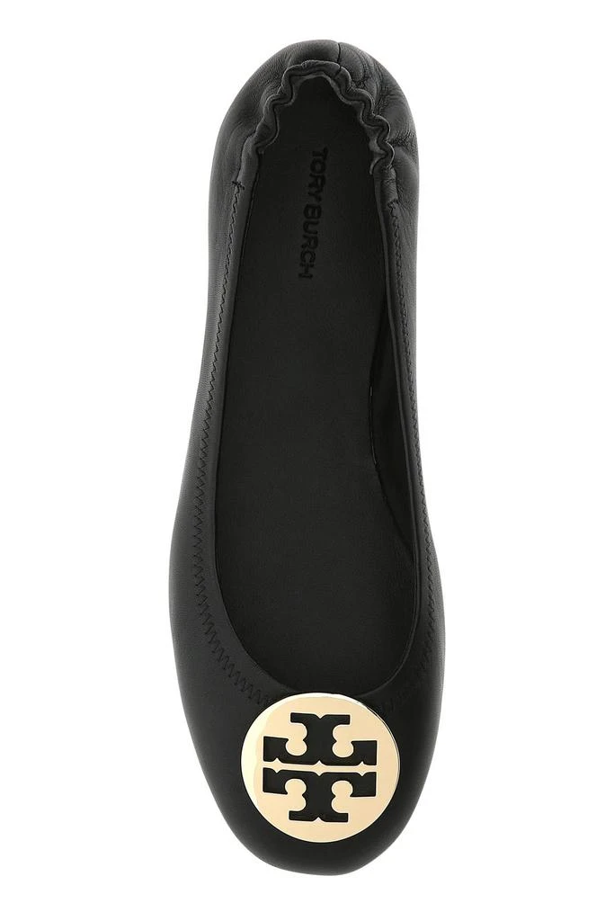 商品Tory Burch|Black nappa leather Minnie ballerinas,价格¥1754,第3张图片详细描述