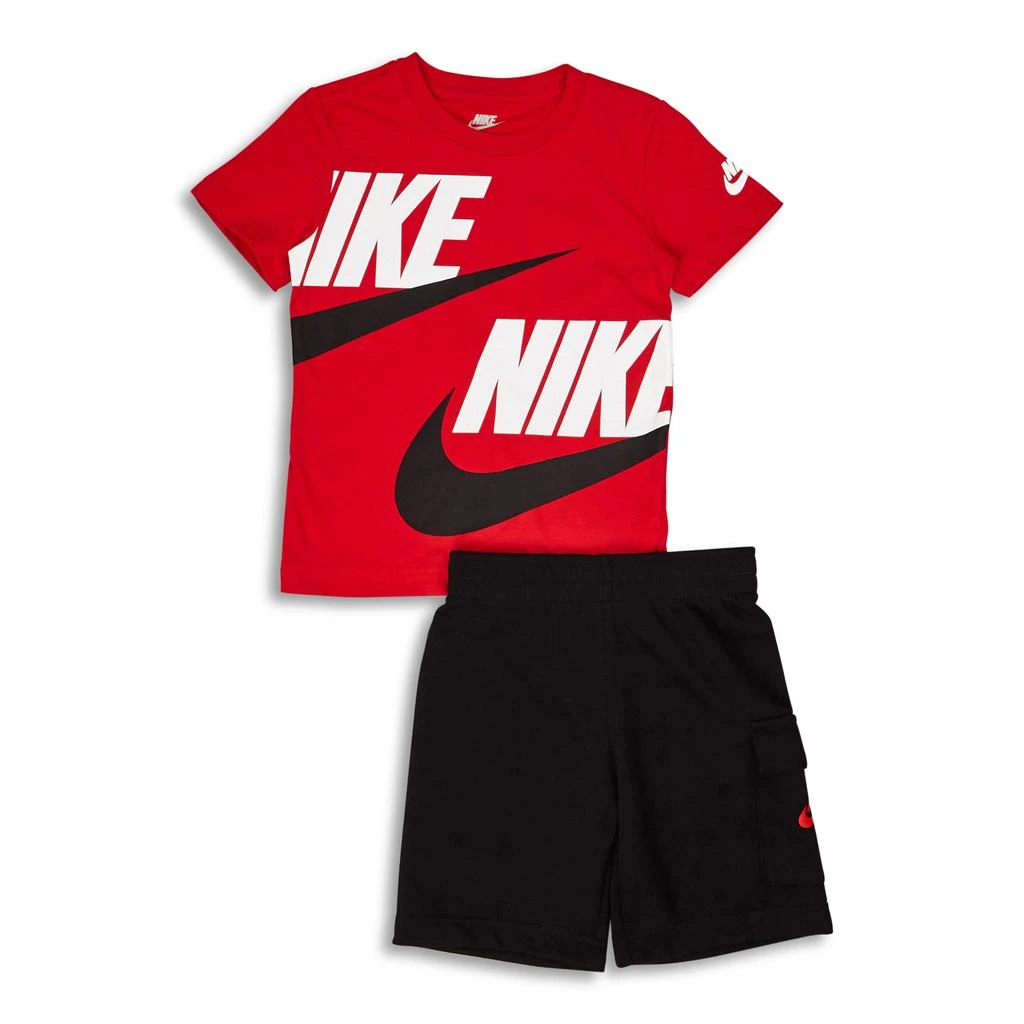 商品NIKE|Nike Boys Sportswear Dbl Cargo Summer Set - Pre School Tracksuits,价格¥148,第1张图片