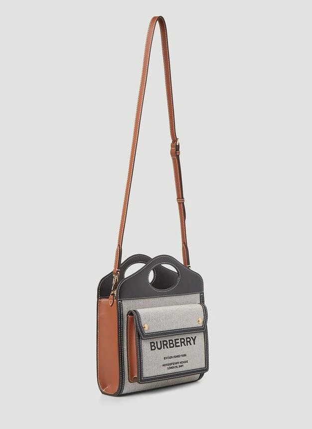 商品Burberry|Pocket Mini Handbag in Black,价格¥11668,第3张图片详细描述