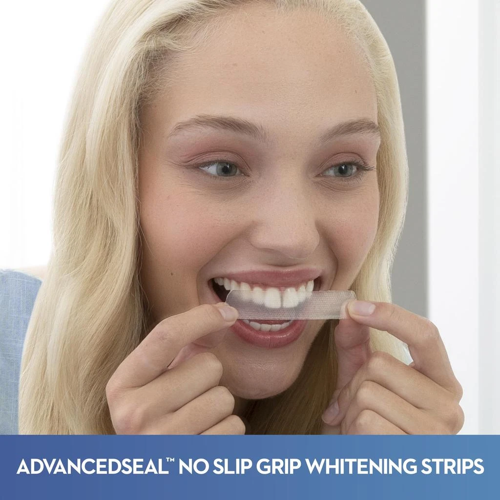 商品Crest|Crest 3DWhitestrips Vivid Plus Whitestrips 3D White, 10 Treatments + 1 Hour Express 2 Treatments Teeth Whitening Kit, 8 Levels Whiter, Crest Teeth Whitening Strips,价格¥246,第4张图片详细描述