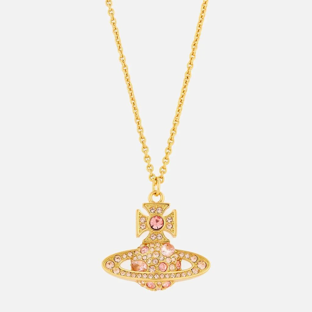 商品Vivienne Westwood|Vivienne Westwood Francette Bas Relief Gold-Tone Cubic Zirconia Necklace,价格¥1124,第1张图片