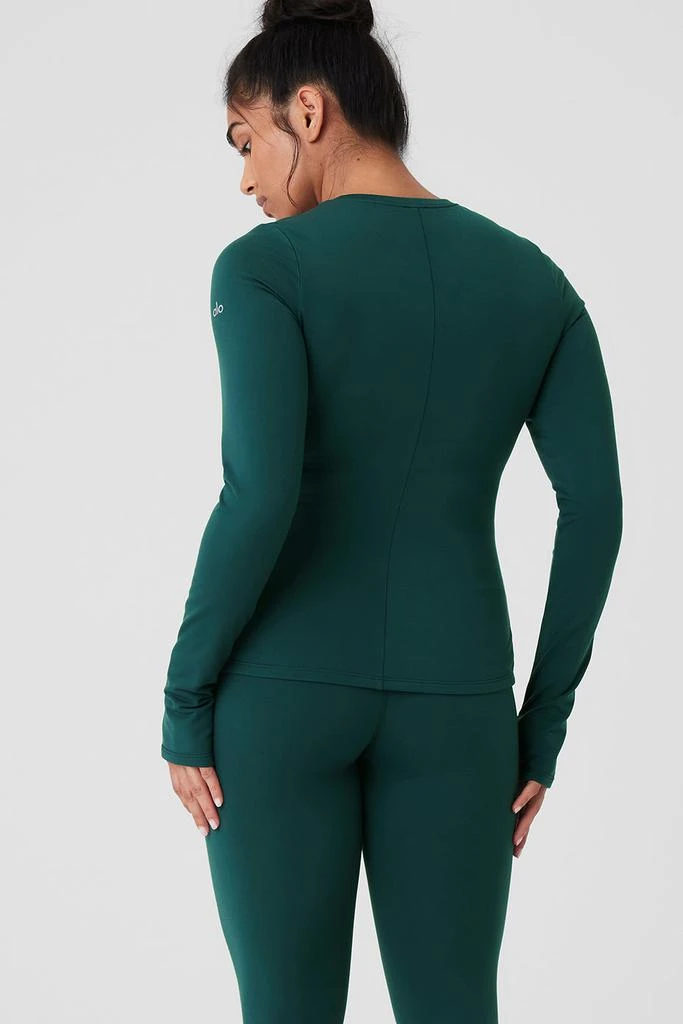 Airbrush Winter Warm Nocturne Long Sleeve - Midnight Green 商品