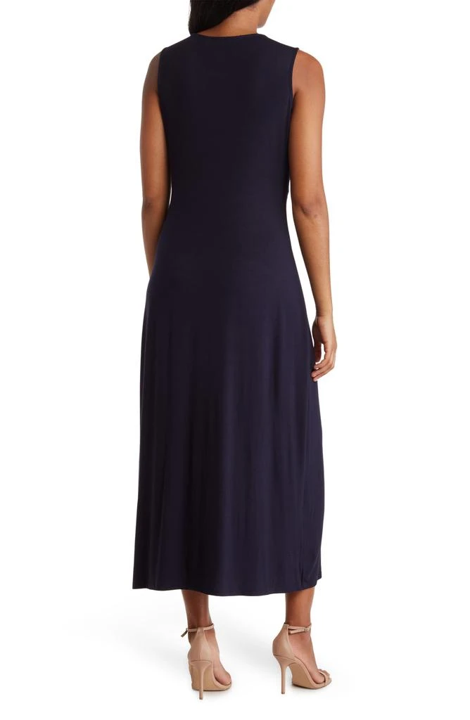 商品Tahari|Front Twist Crewneck Sleeveless Maxi Dress,价格¥123,第2张图片详细描述