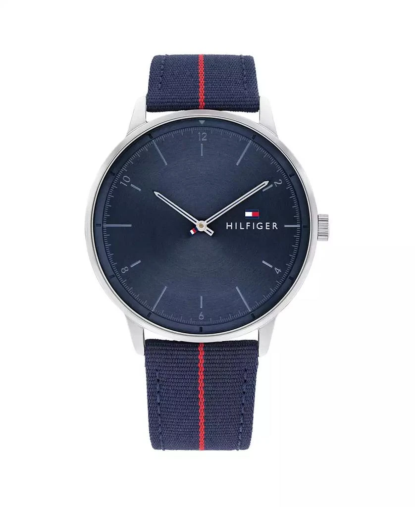 商品Tommy Hilfiger|Men's Navy Nylon Strap Watch 43mm,价格¥514,第2张图片详细描述