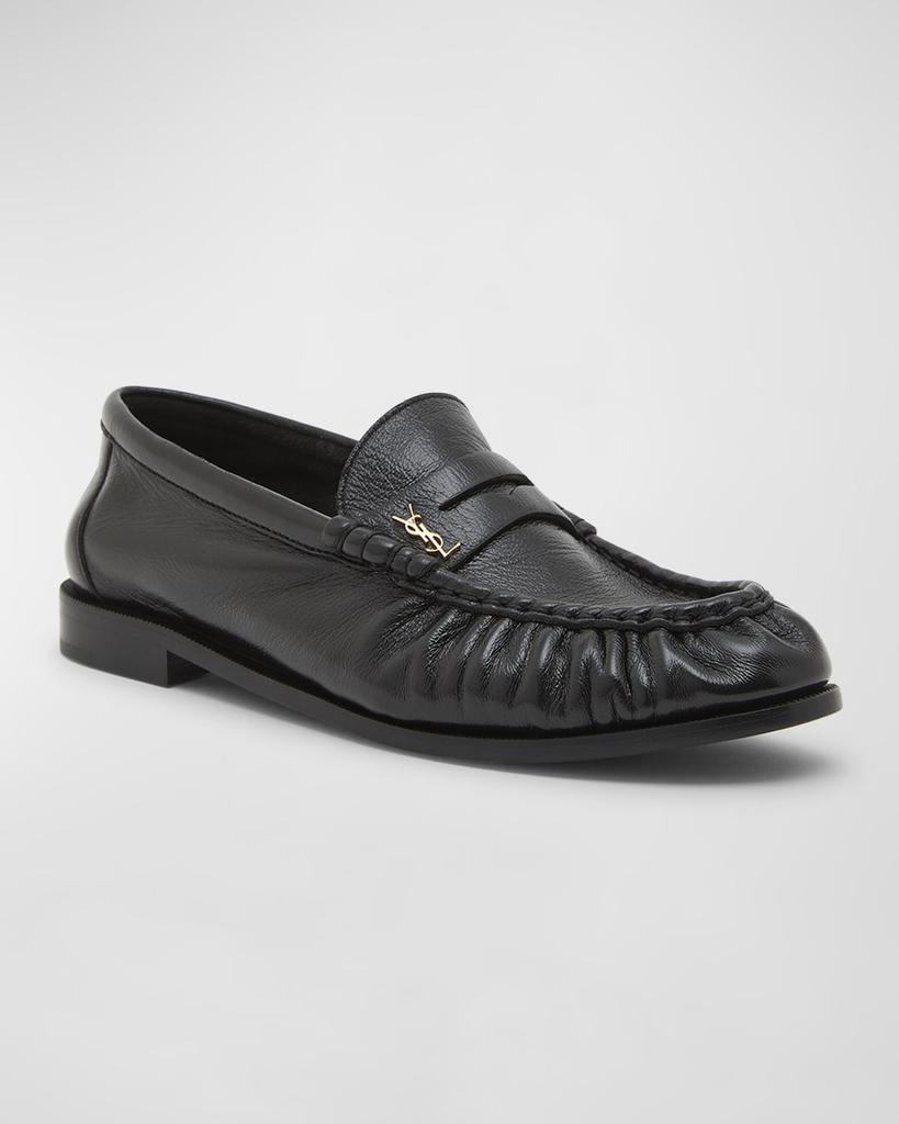 Yves Saint Laurent Le Leather YSL Penny Loafers - Single  display picture 2