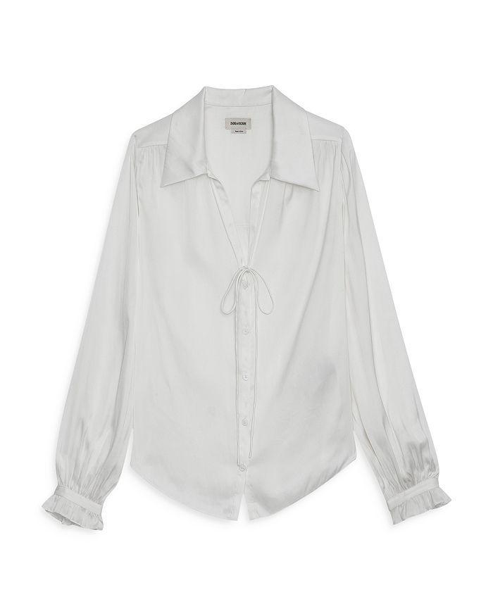 商品Zadig&Voltaire|Tilan Tie Neck Blouse,价格¥2145-¥3064,第7张图片详细描述