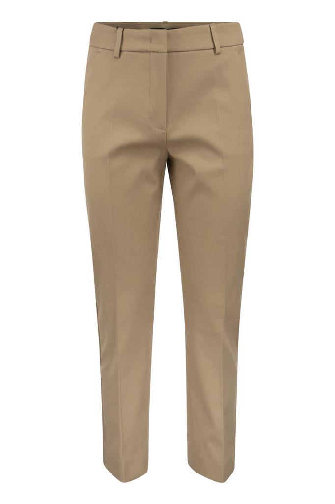 WEEKEND MAX MARA VITE - Cotton twill trousers商品第1张图片规格展示