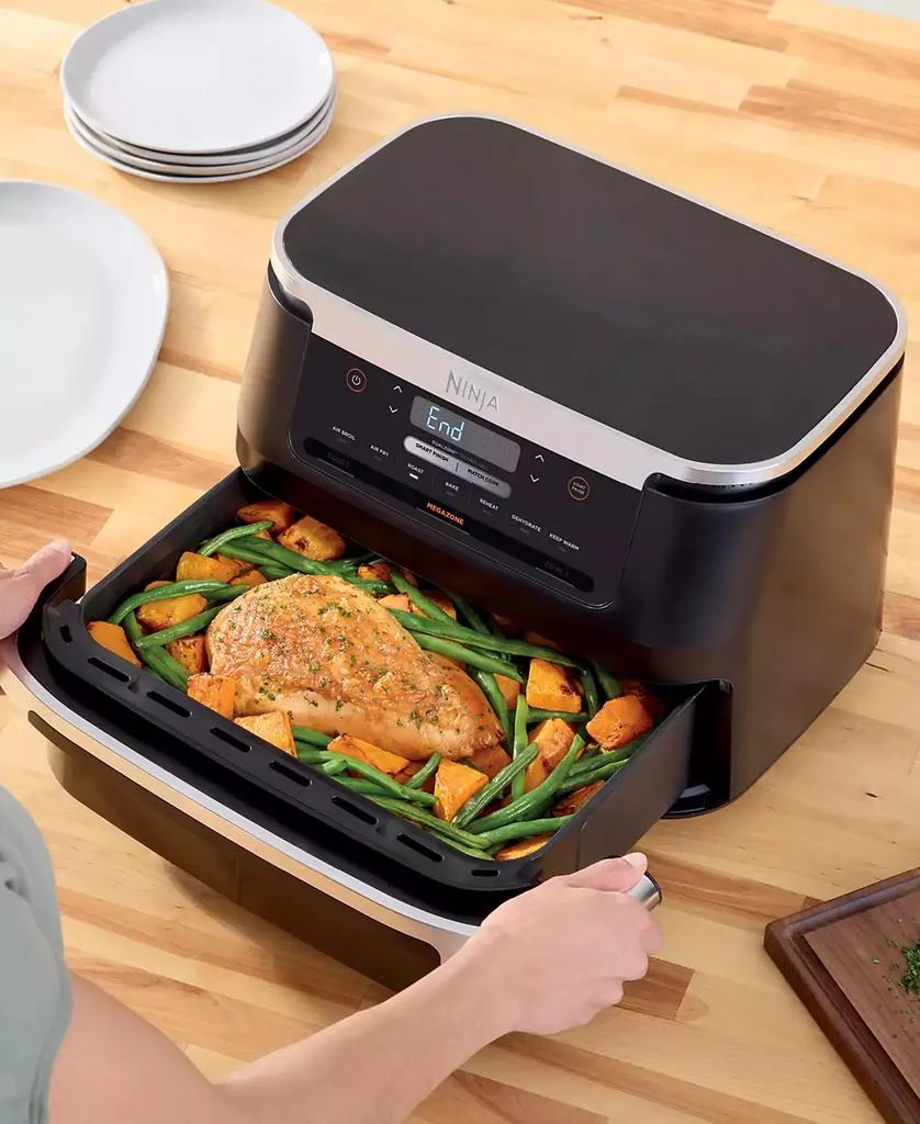 商品Ninja|Foodi DualZone FlexBasket Air Fryer with 7-Quart MegaZone - DZ071,价格¥1127,第3张图片详细描述