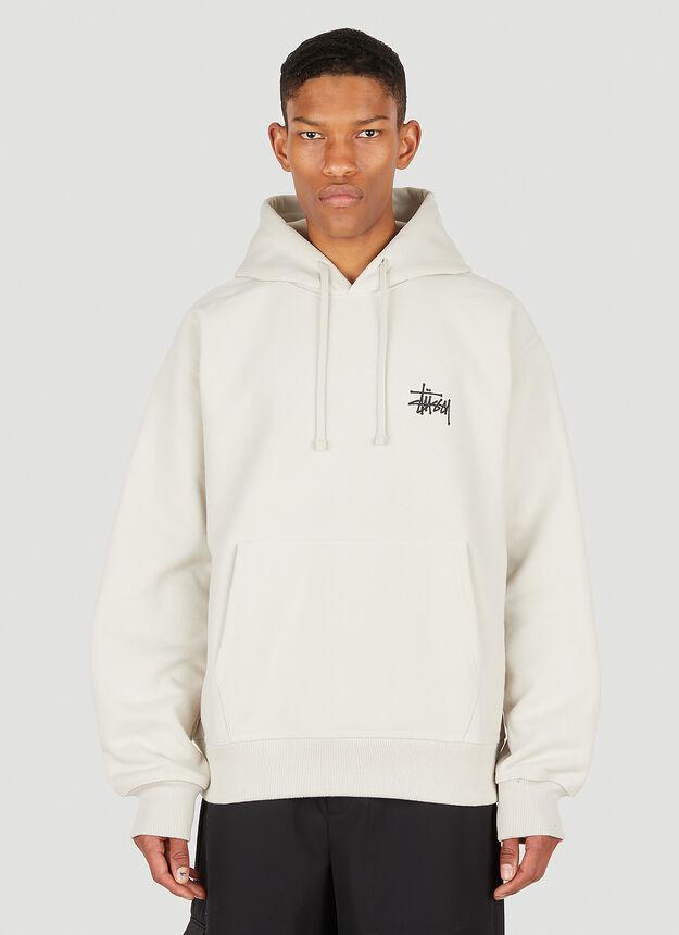 Basic Logo Hooded Sweatshirt in White商品第1张图片规格展示