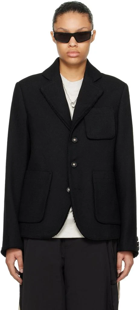 商品ADER error|Black Raw Edge Blazer,价格¥3228,第1张图片