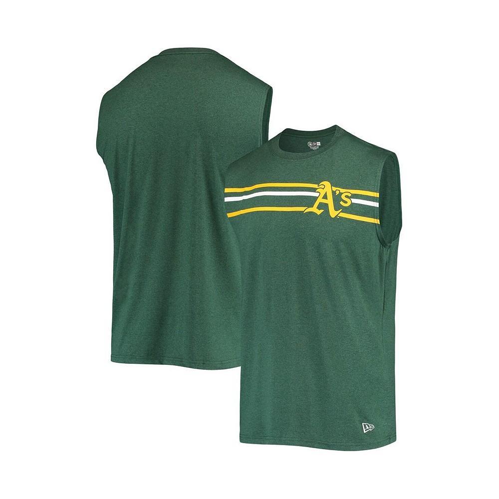商品New Era|Men's Green Oakland Athletics Muscle Tank Top,价格¥262,第1张图片
