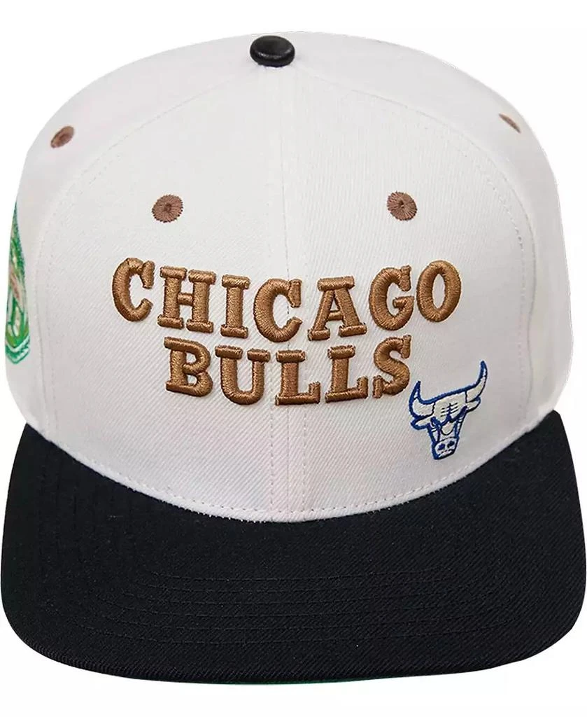 商品Pro Standard|Men's Cream, Black Chicago Bulls Album Cover Snapback Hat,价格¥299,第2张图片详细描述