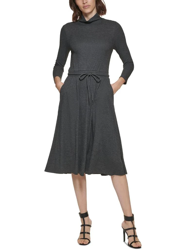 商品Calvin Klein|Womens Knit Long Sleeves Midi Dress,价格¥280,第4张图片详细描述