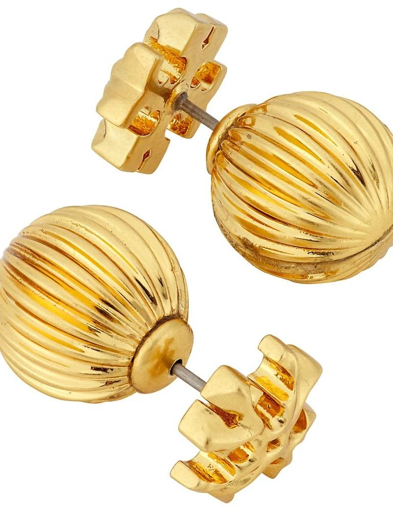 商品Tory Burch|Roxanne 18K-Gold-Plated Double-Stud Earrings,价格¥555,第4张图片详细描述