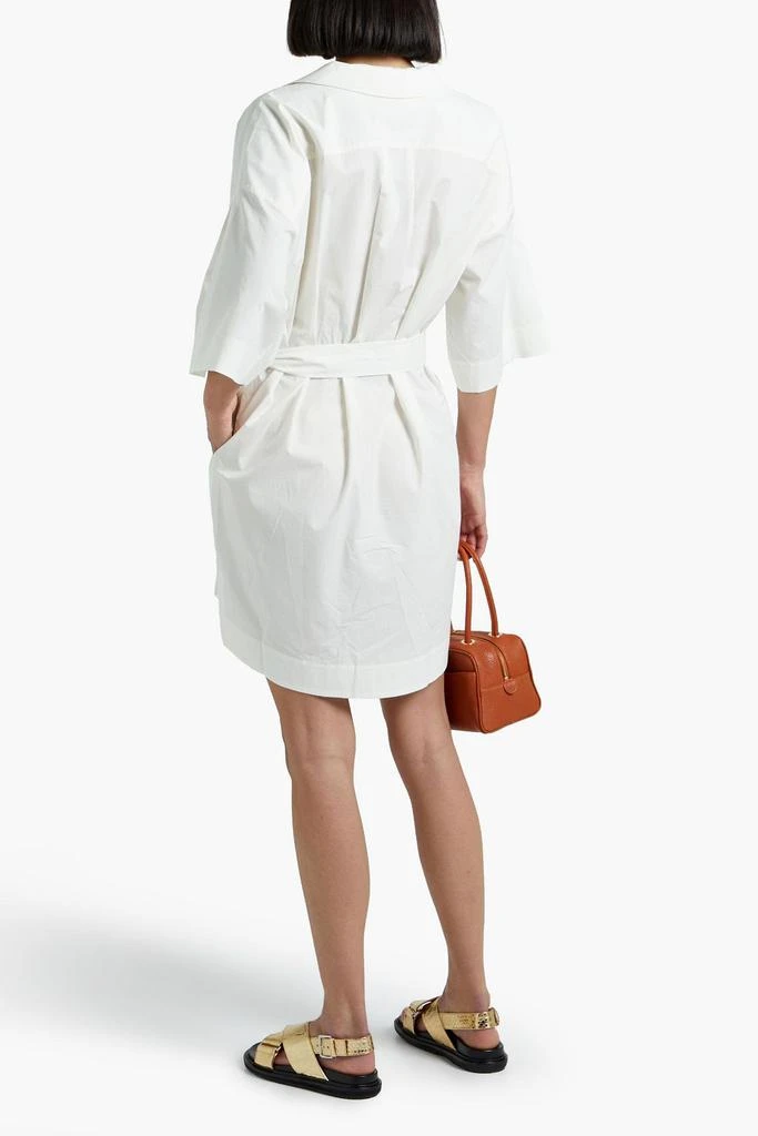 商品FRAME|Belted cotton-poplin mini dress,价格¥1042,第3张图片详细描述