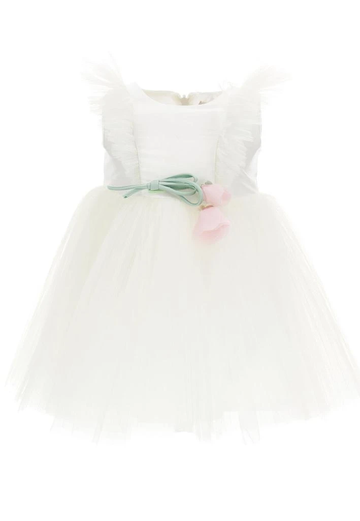 商品MONNALISA|Monnalisa Floral-Appliqué Sleeveless Flared Dress,价格¥1077,第1张图片
