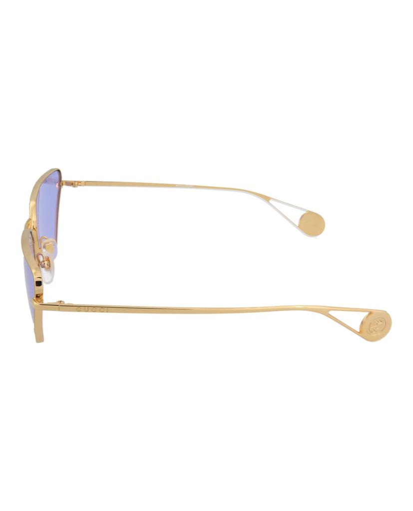 Gucci Cat-Eye Metal Sunglasses商品第3张图片规格展示