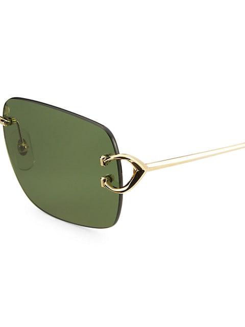 Signature C 59 MM Rectangle Sunglasses商品第3张图片规格展示