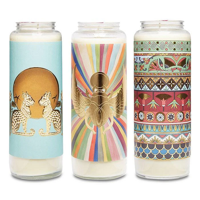 商品LA DOUBLE J|Unscented Pillar Candles, Set of 3,价格¥1269,第1张图片